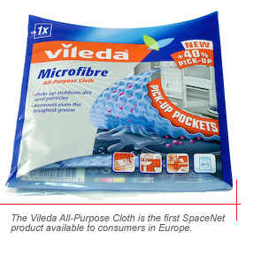 photo of Vileda all-purpose cloth packaging