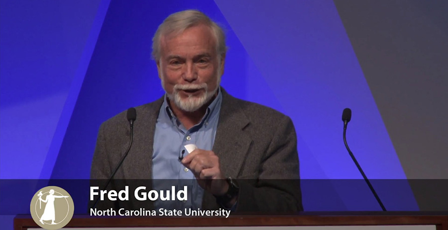 Fred Gould speaking at Sackler Colloquia on November 17, 2017