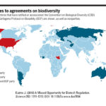 Kuzma J. (2016). A Missed Opportunity for Biotech Regulation. Science 353: 1211-1213. DOI: 10.1126/Science.Aai7854 Map: Parties to agreements on biodiversity