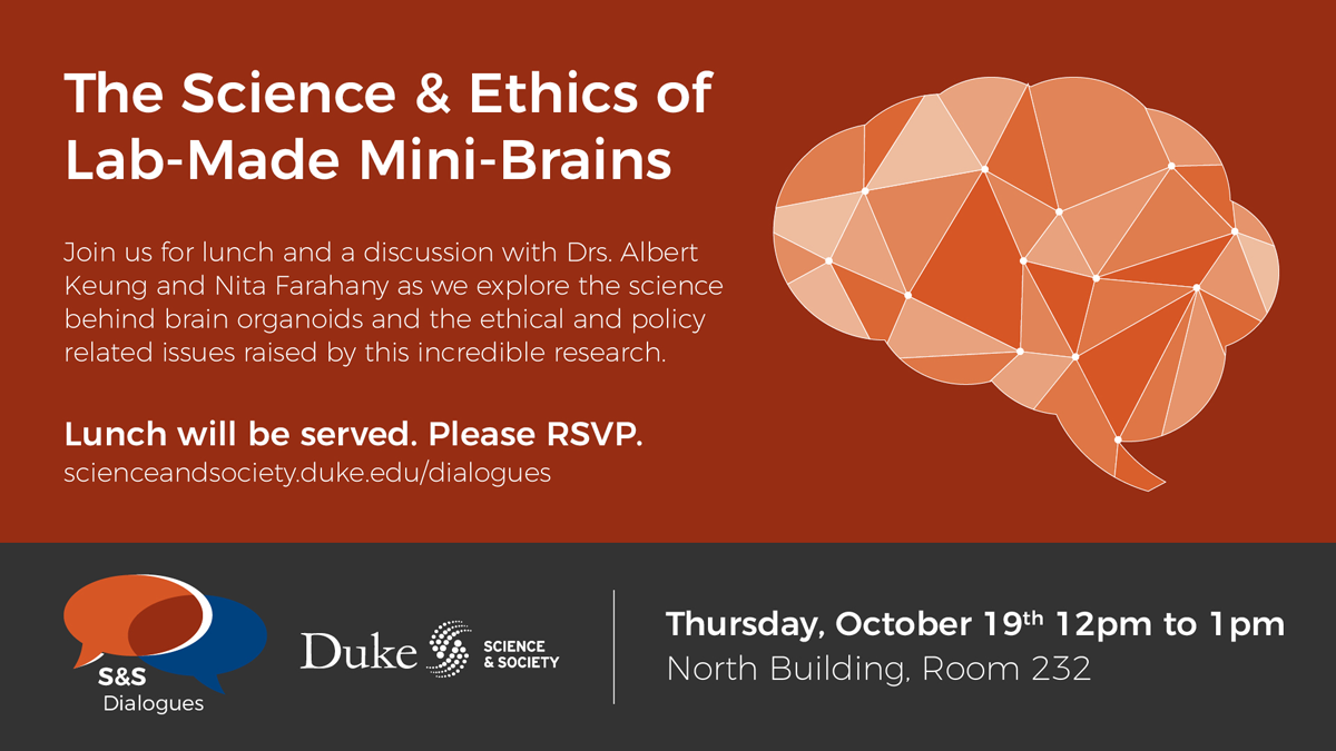 Flyer for Science and Ethics event