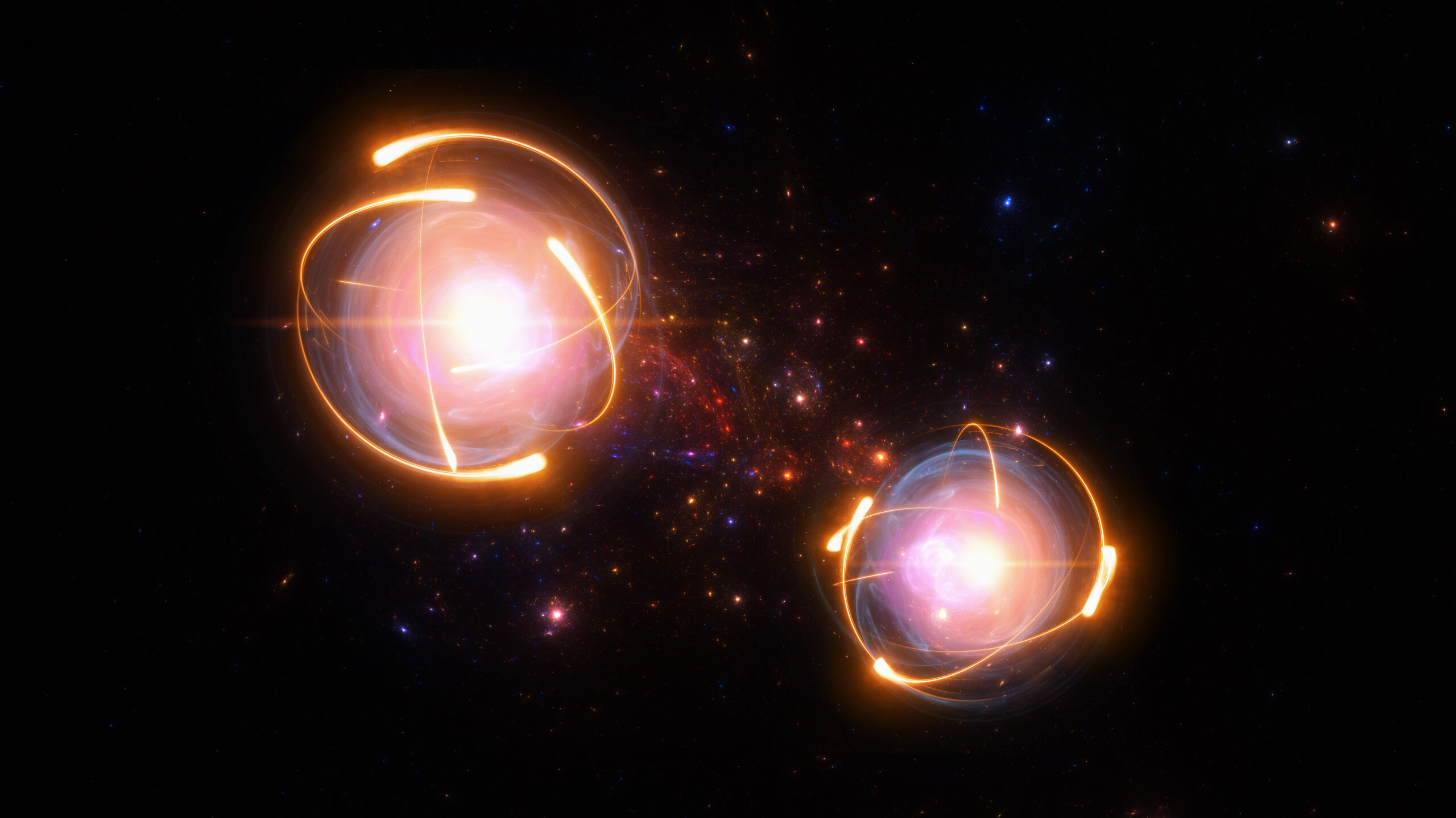 Quantum technology concept.Quantum physics Deep learning artificial intelligence. Big data algorithms visualization of the future.3d rendering.